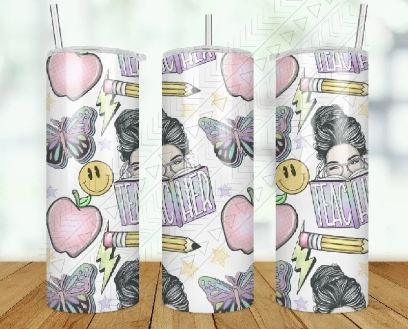 Green Drinkware Sale Retro Teacher Tumbler