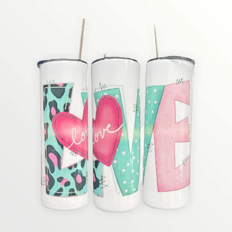 Luxury Drinkware Promotion Love 20oz Thermal Skinny Tumbler