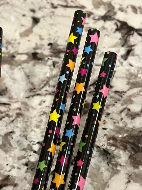 Drinkware Collection Sale Black Stars Straw (40oz Tumbler)
