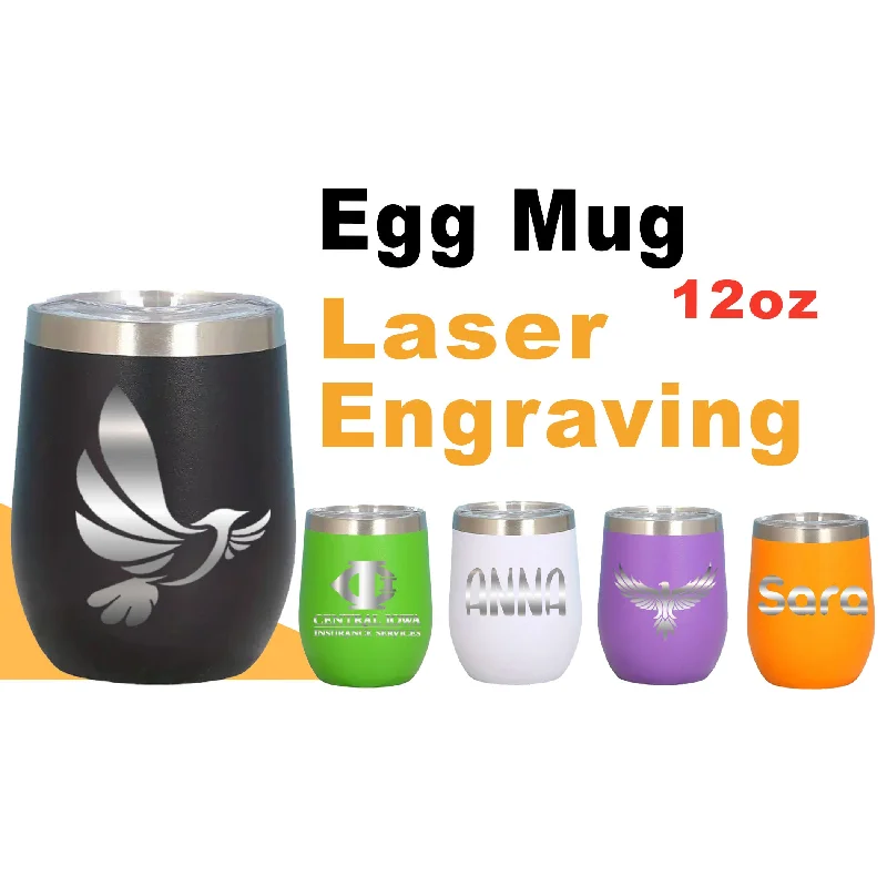 On-The-Go Drinkware Egg Shaped Vacuum Flask 12oz, Personalized Stainless Steel Coffee Cup, Women's Outdoor Camping, Hiking, Driving, Back To School Supplies On-The-Go Drinkware Egg Shaped Vacuum Flask 12oz, Personalized Stainless Steel Coffee Cup, Women's Outdoor Camping, Hiking, Driving, Back To School Supplies