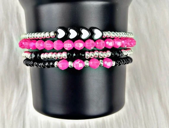 Decorative Drinkware Electric Neon Pink Cup Bracelets Stanley Cup