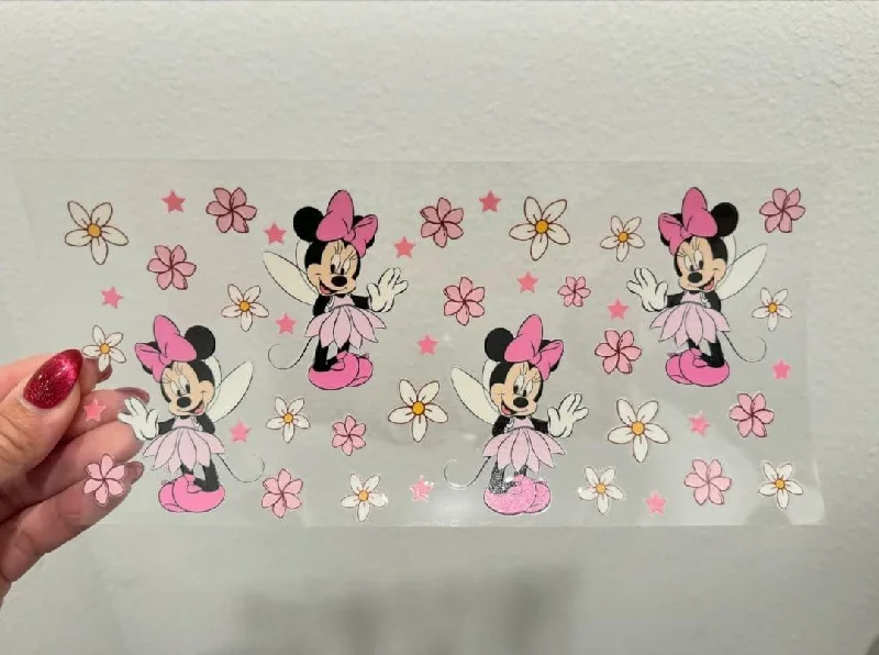 New Year Drinkware Offer Disney Mini Mouse Flowers Tutu UV DTF Wrap Transfer 16oz | No Heat Needed | Waterproof | Permanent Adhesive New Year Drinkware Offer Disney Mini Mouse Flowers Tutu UV DTF Wrap Transfer 16oz | No Heat Needed | Waterproof | Permanent Adhesive