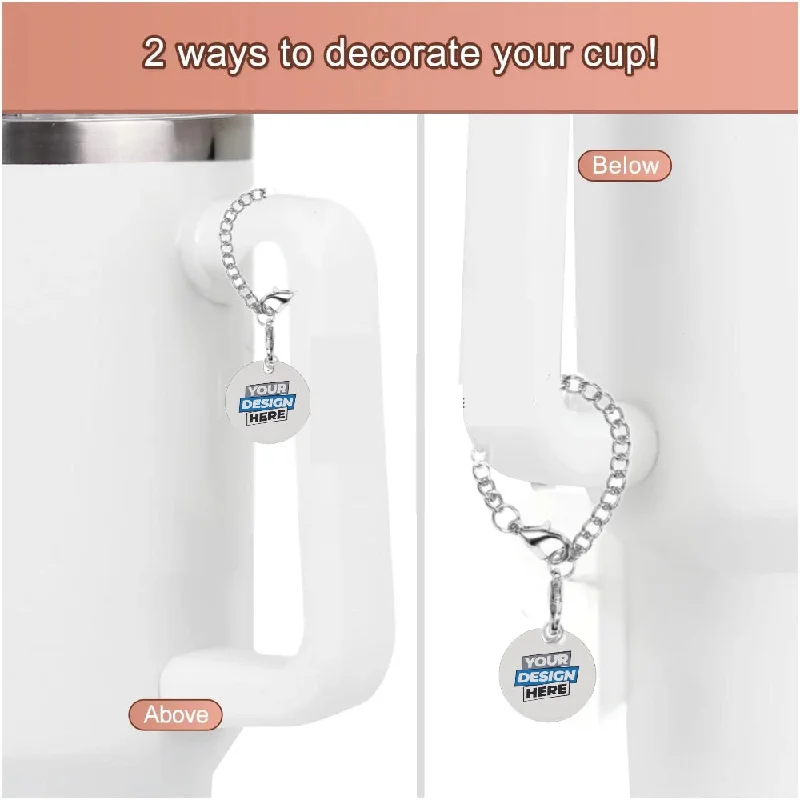 Crystal Drinkware Custom Charm Dangle | Tumbler Accessory