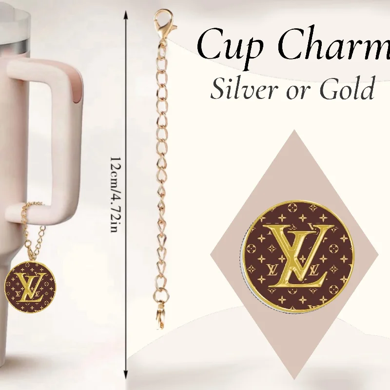 Holiday Drinkware Louis Vuitton Charm Dangle | Cup Accessory