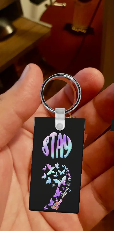Thoughtful Drinkware Gifts Stay Suicide Prevention Awareness Keychain