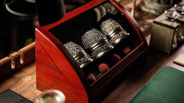 Set Of Tumblers Artisan Engraved Cups & Balls