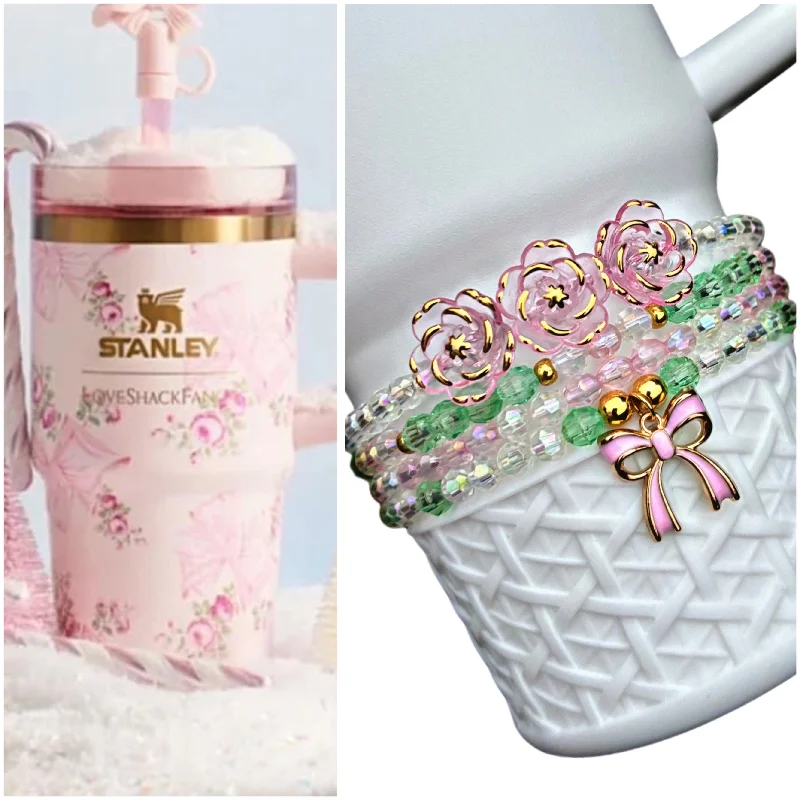 Imited-Time Drinkware Sale Holiday Rosa Beaux Pink LoveShack Fancy Cup Bracelets