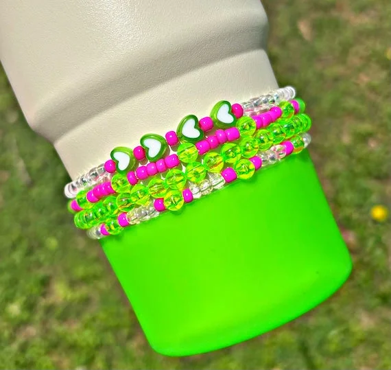 Discount Tumblers Reverb Vivid Violet Cup Bracelets. Stanley Cup Tumbler Accessories.