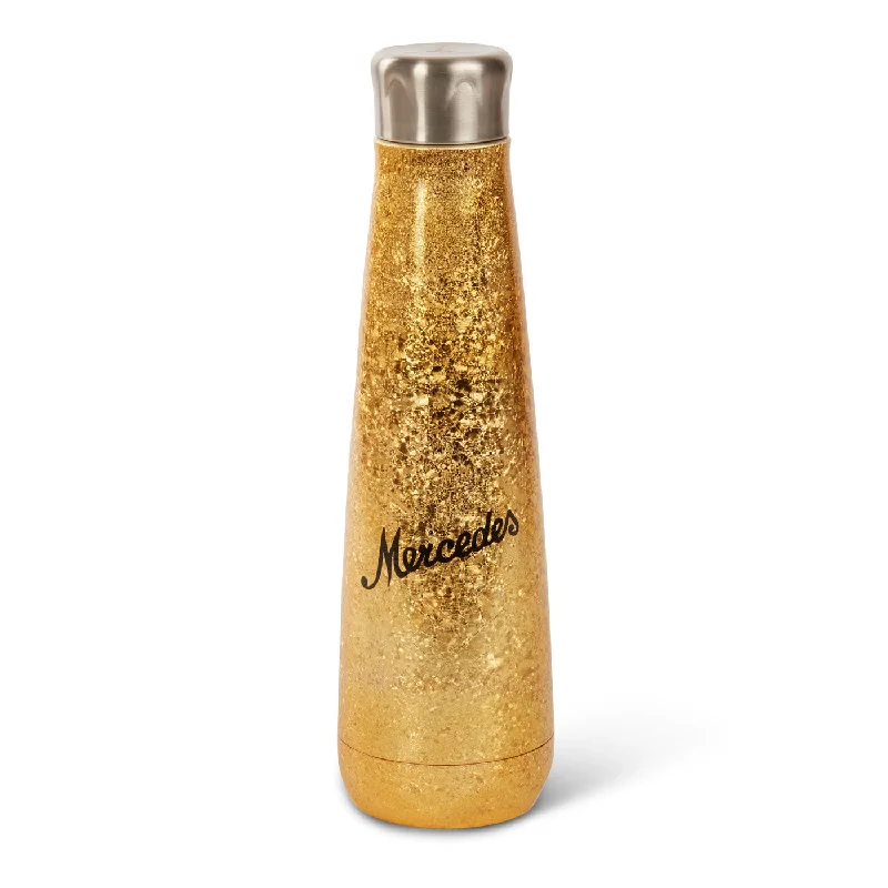 Stainless Steel Drinkware 16 oz. Metallic Mercedes Gold Bottle