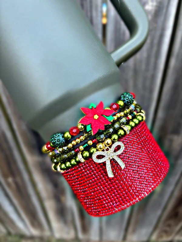 Vacuum-Insulated Bottles Poinsettia Cypress Cup Bracelets
