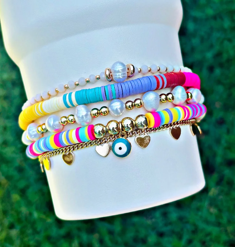 Reusable Drinkware Colorful Adjustable Tie Cup Bracelets