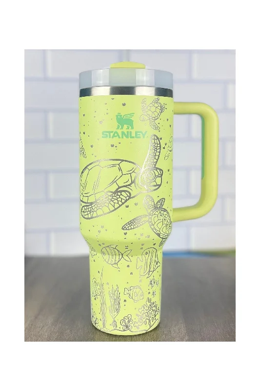 Premium Drinkware Sets 40oz Stanley Quencher Tumbler Under The Sea 360 Wrap Design, Sea Turtle Laser Engraved Gift for Her Stanley TikTok Cup Premium Drinkware Sets 40oz Stanley Quencher Tumbler Under The Sea 360 Wrap Design, Sea Turtle Laser Engraved Gift for Her Stanley TikTok Cup