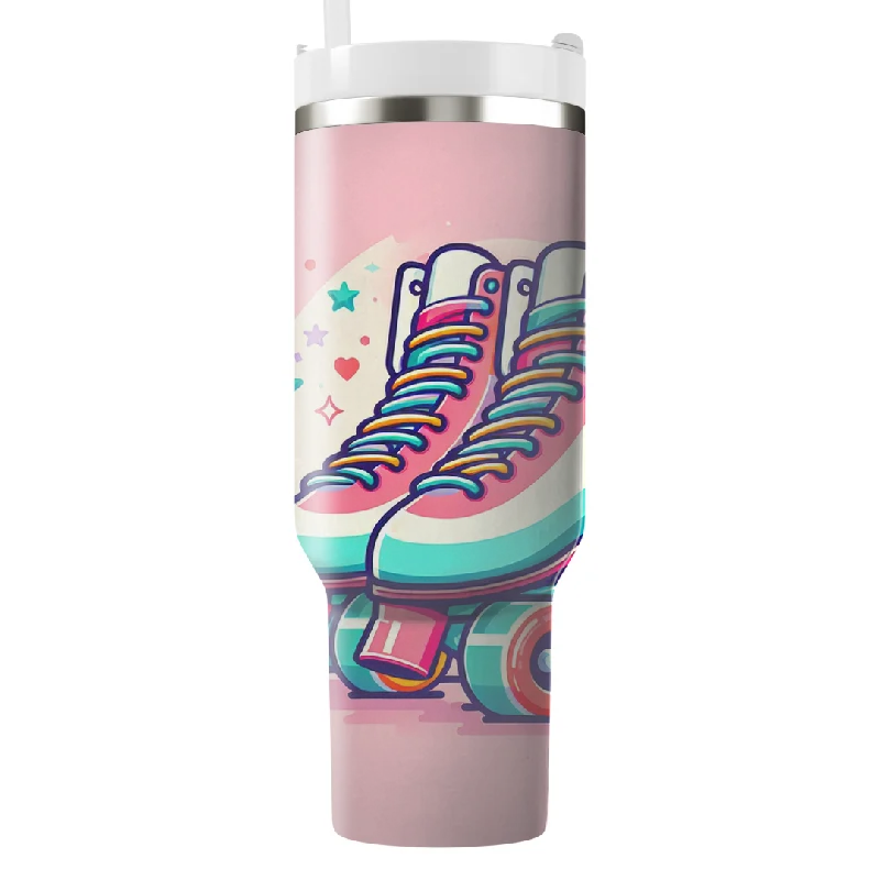 Drinkware Collection Promotion Retro Roller Skates Tumbler With Handle