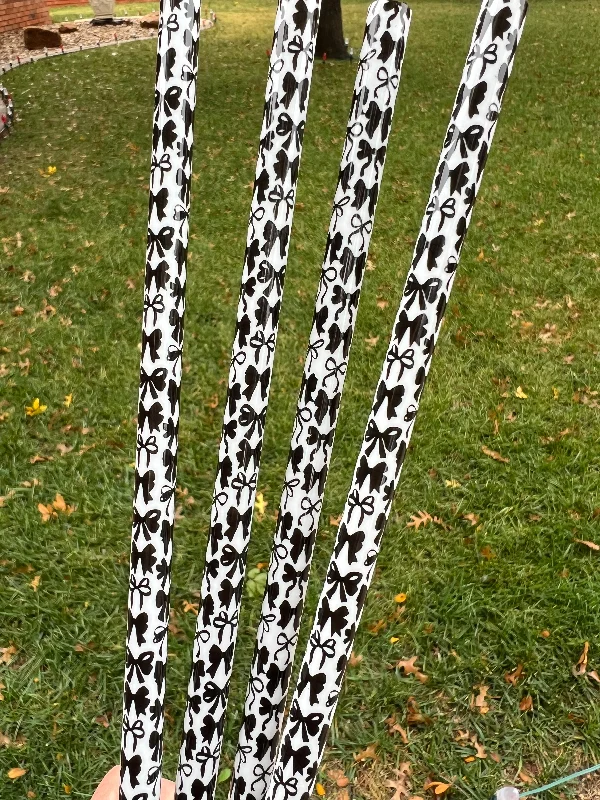 Drinkware Bundle Deal White Black Bows Straw (40oz Tumbler)