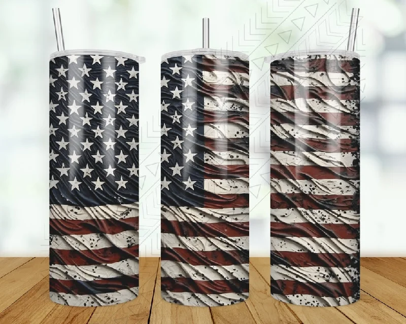 Discounted Drinkware Grunge Flag Tumbler