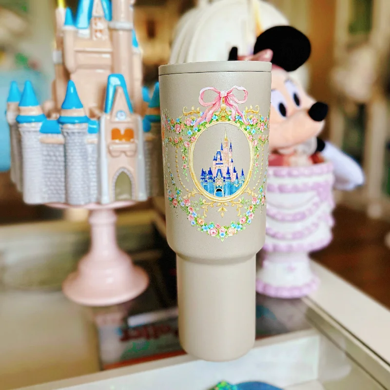 Travel Bottles Offer Dreamy Castle Inspired Castle Beige 40 oz