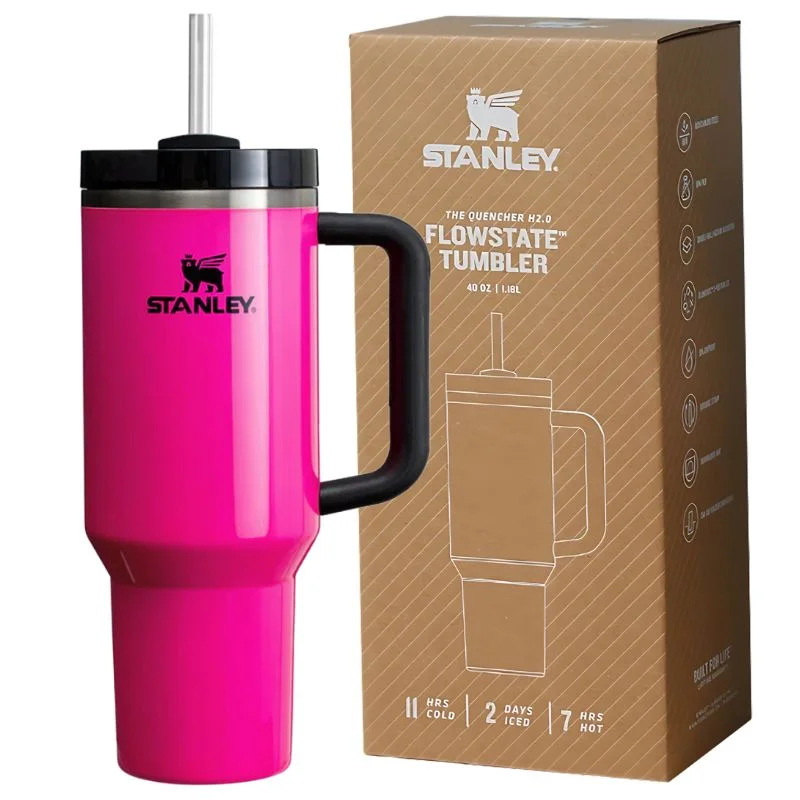 Modern Glassware Sale Stanley Tumbler With Handle and Straw Lids Stainless Steel (40oz)