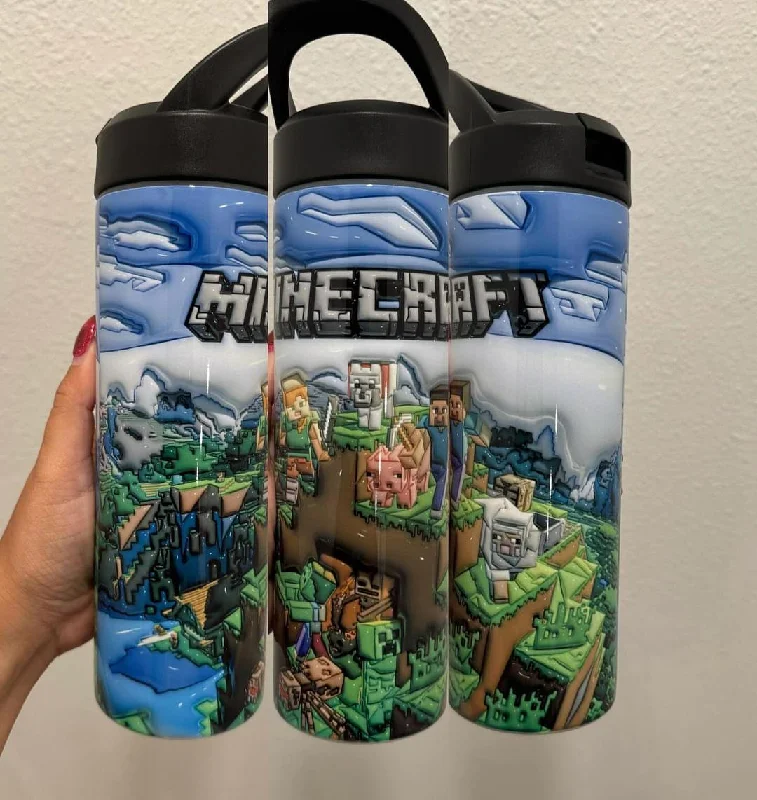 Chic And Edgy Minecraft Inflated 20 oz Tumbler