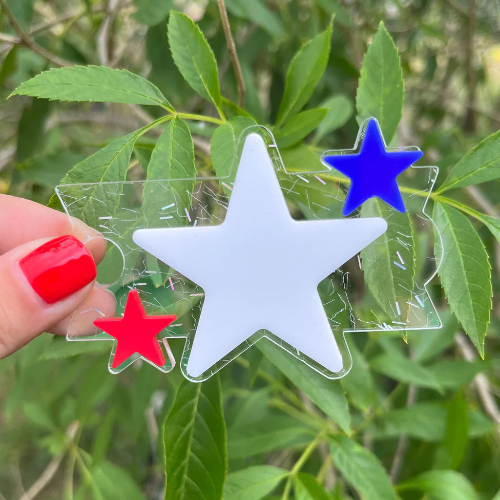 Travel Cups Promotion Patriotic Stars Tumbler Topper