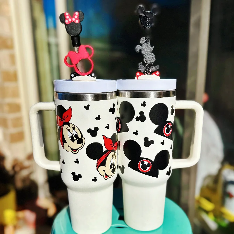 Sustainable Drinkware Mouse Character Designs on Cream 40 oz Quencher Inspired Stainless Steel Tumbler Sustainable Drinkware Mouse Character Designs on Cream 40 oz Quencher Inspired Stainless Steel Tumbler