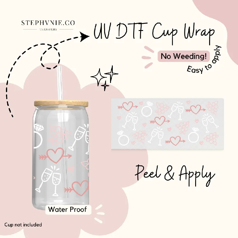 Green Drinkware Offer Bride Tribe - 16oz Cup Wrap (Clear Film)