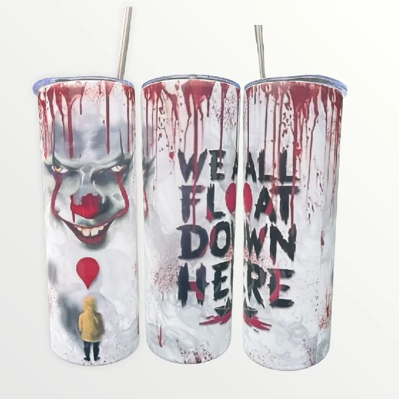 On-The-Go Drinkware IT Pennywise Clown 20/30oz Insulated Skinny Tumbler