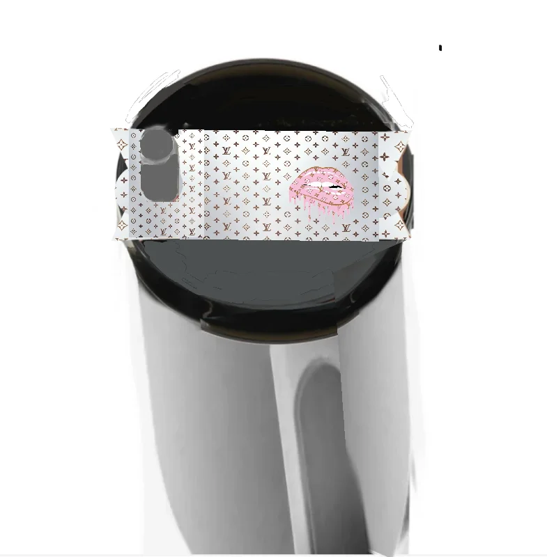 On-The-Go Drinkware Louis Vuitton Dripping Lips | Silver | Stanley Lid Plate/Topper