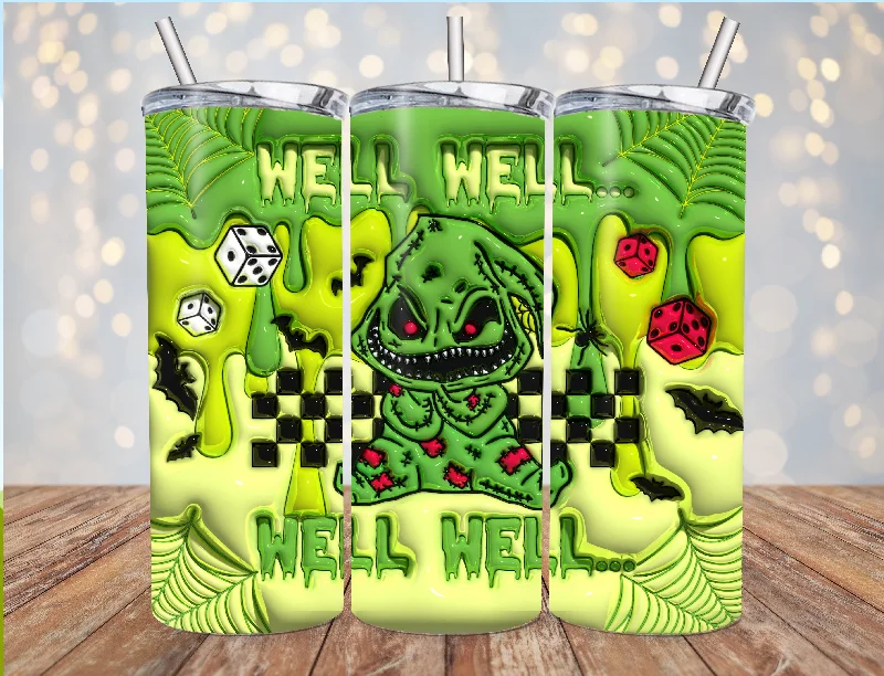 Fashion Forward, Function First Well Well Well Oogie Boogie Inflated 20oz Halloween Tumbler