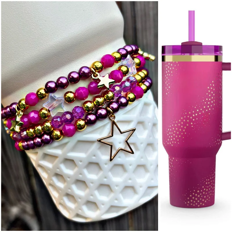 Stainless Steel Cups Barb Stars Cup Bracelets