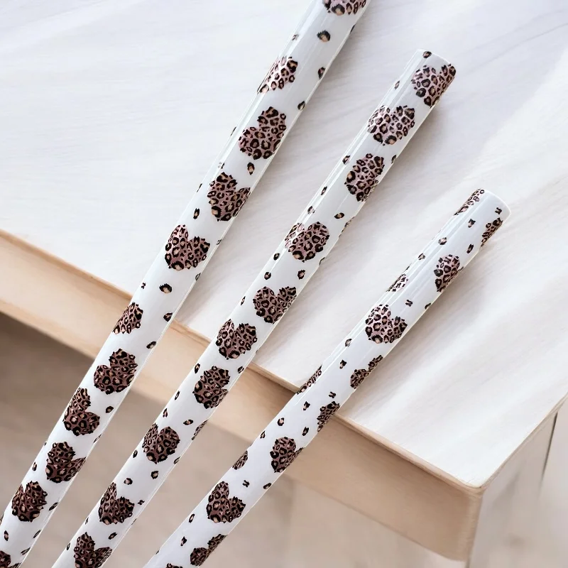Insulated Bottles Promotion White Leopard HEARTS Straw (40oz Tumbler)
