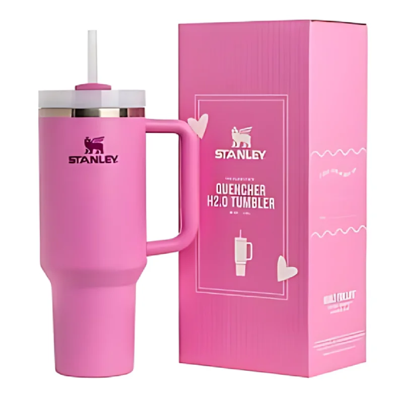 Drinkware Collection Sale Stanley Paeonia Pink Quencher Flowstate 40 OZ Tumbler Cup