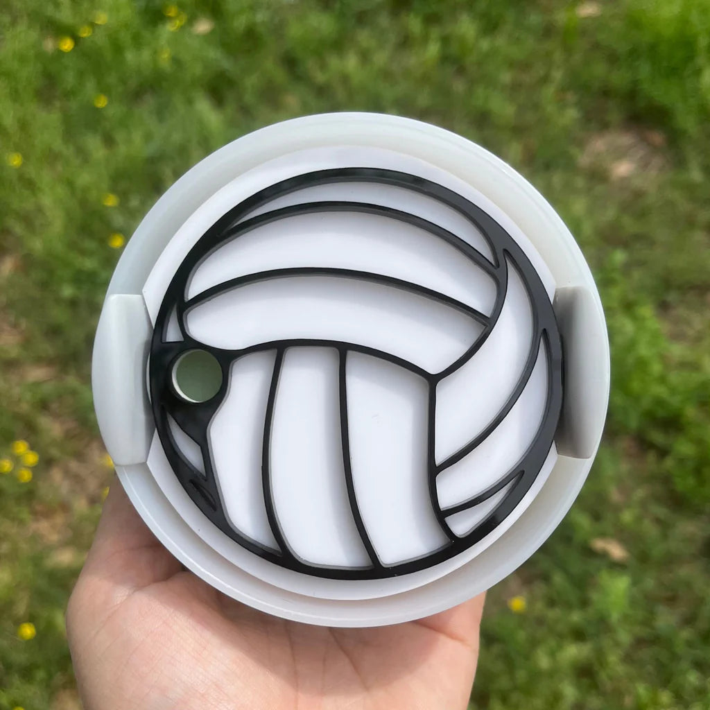 On-The-Go Drinkware Volleyball Tumbler Topper