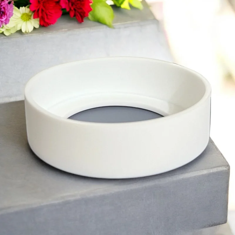 Exclusive Drinkware Sale White 7.25 cm Silicone Tumbler Bumper