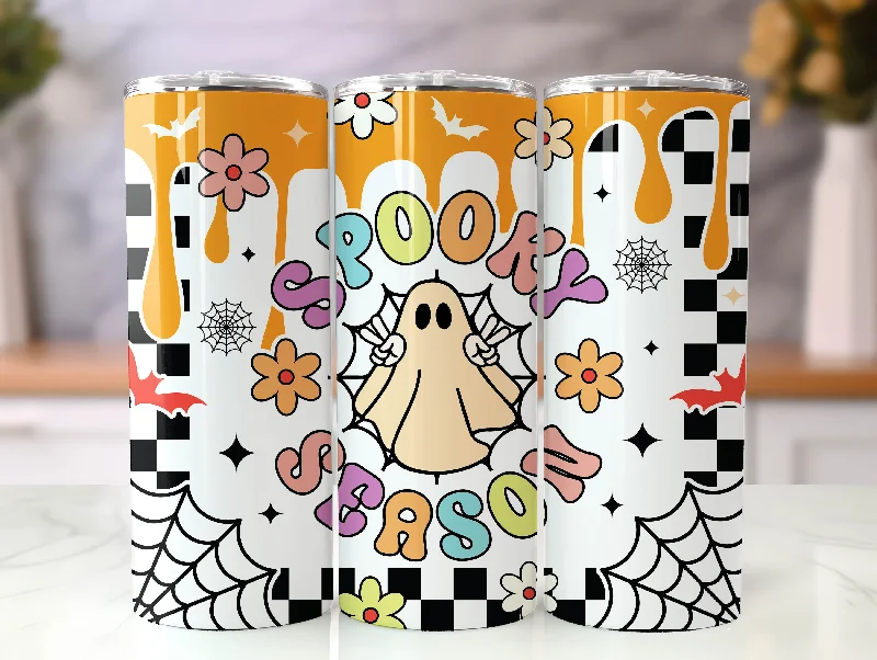 Glassware Promotion Retro Spooky Season Tumbler Wrap Design, 20 oz Skinny Tumbler Sublimation Design, Instant Digital Download PNG, Halloween Tumbler Wrap Glassware Promotion Retro Spooky Season Tumbler Wrap Design, 20 oz Skinny Tumbler Sublimation Design, Instant Digital Download PNG, Halloween Tumbler Wrap
