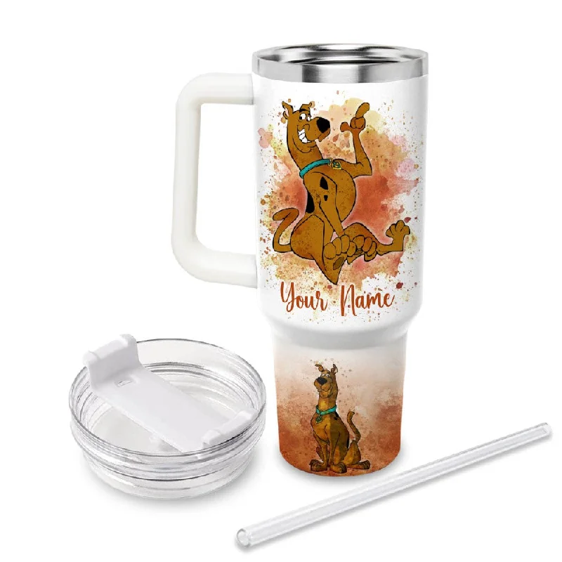 Personalized Drinkware Deals Custom Name A Scooby Doo Printed Tumbler
