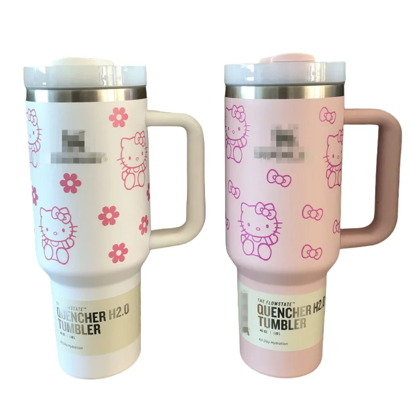 Insulated Mugs Offer 40OZ Stanley cup sanrio cup hello kitty tumblers drinking bottle cups for car