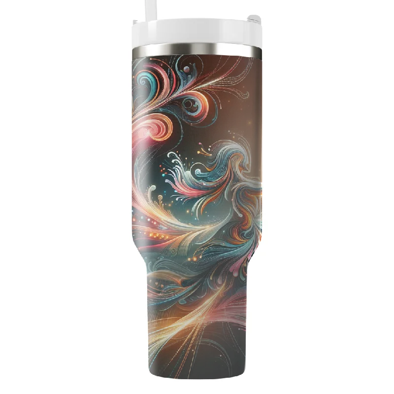 Holiday Drinkware Offers Rhythmic Celebration A Dance of Lights Tumbler With Handle