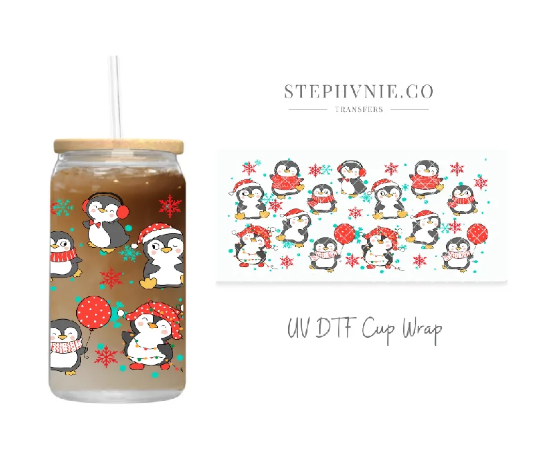 Drinkware Bundle Deal Penguins - 16oz UV DTF Cup Wrap