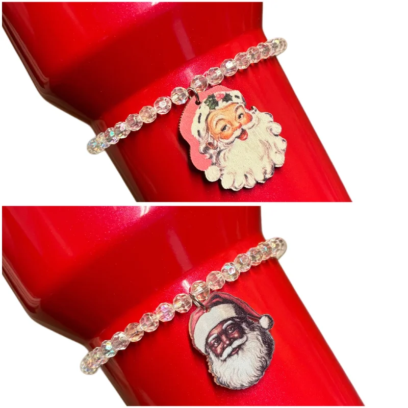 Promotional Drinkware Vintage Santa Single Cup Bracelet
