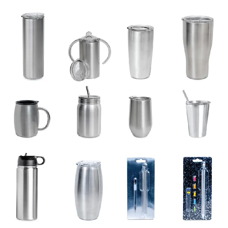 Insulated Travel Drinkware 10 Pack - Stainless Steel - Starter Pack