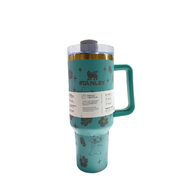 Glass Drinkware 40OZ Stanley stitch cup stitch tumblers drinking bottle cups for car