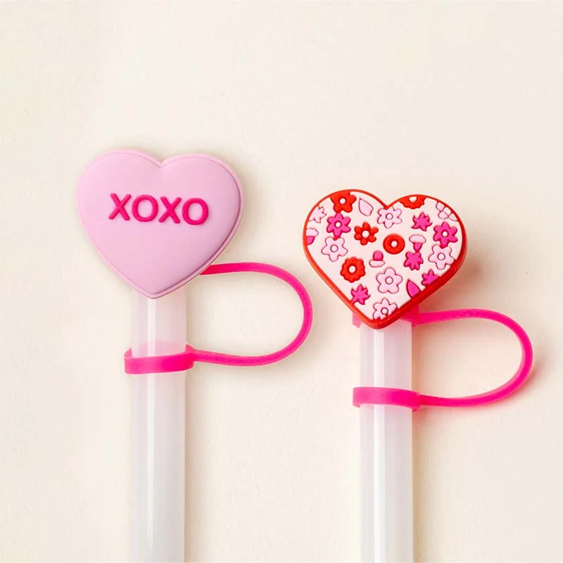 Eco-Friendly Drinkware Hugs and Kisses Straw Topper