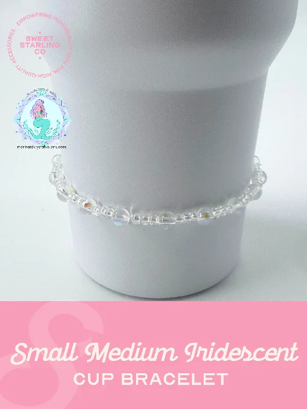 Glassware Deals Small Medium Iridescent Cup Bracelet