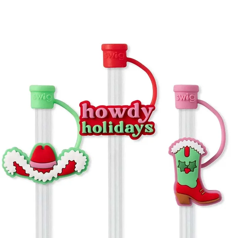 Insulated Tumbler Sale Howdy Holidays Straw Topper Set