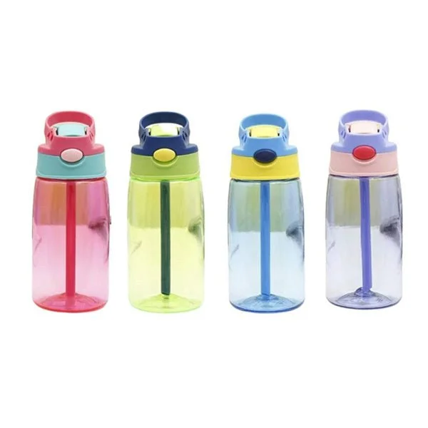 Decorative Glassware 25Pack （4 colors mix） 16oz Plastic water bottle kid tumbler