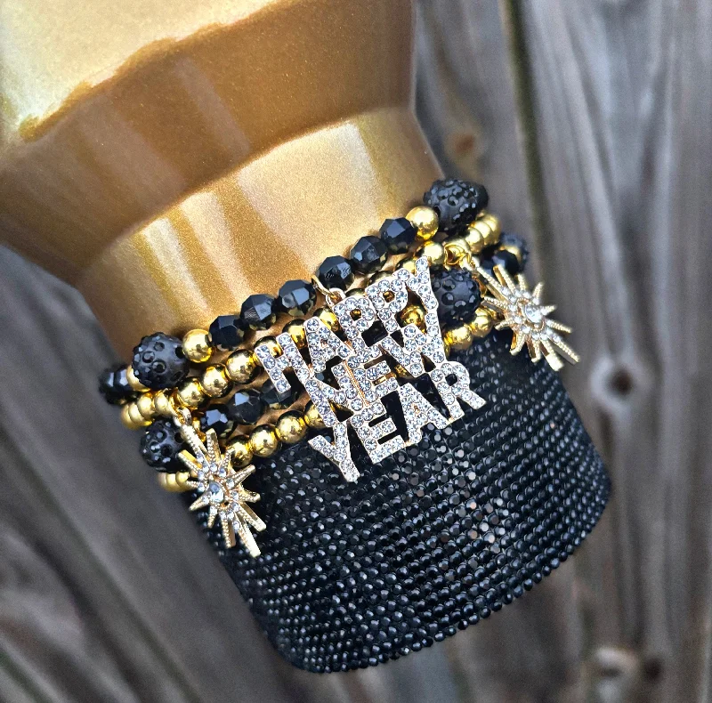 Eco-Friendly Drinkware Sale Happy New Year Cup Bracelets