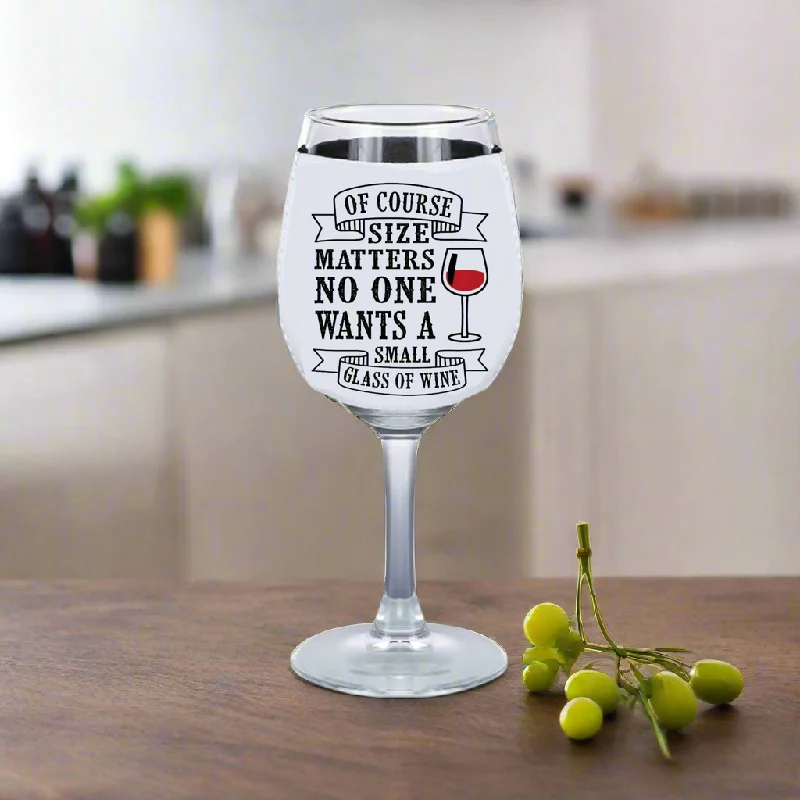 Drinkware Gift Set Size Matters - Wine Glass Koozie