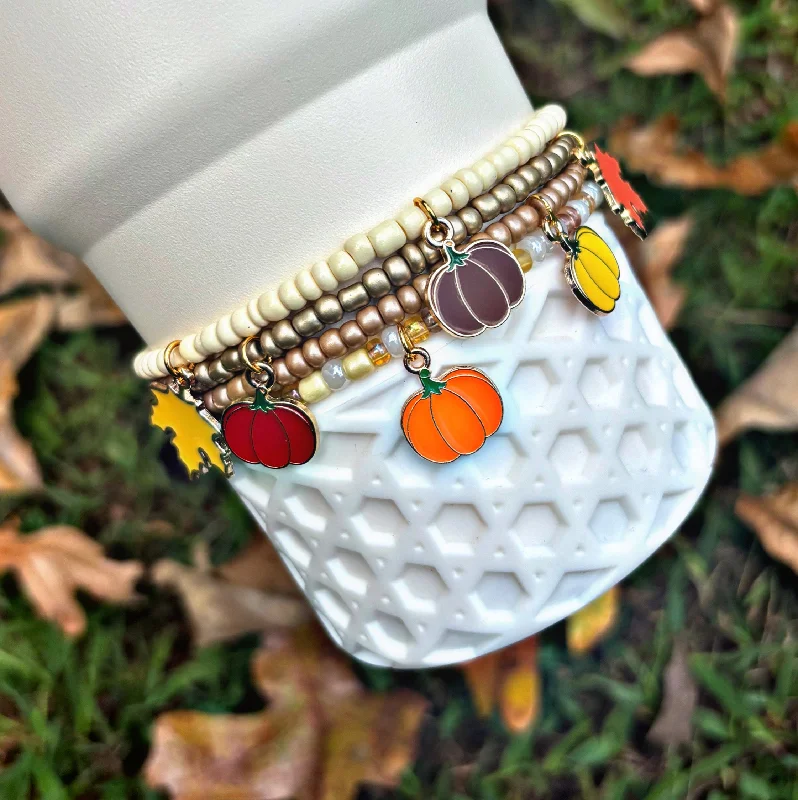 Sustainable Drinkware Pumpkin Patch Cup Bracelets