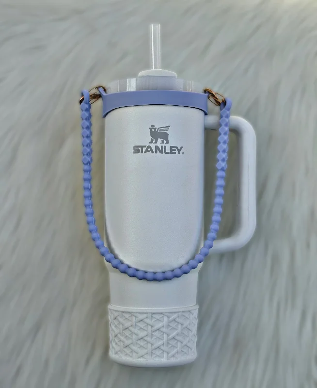 On-The-Go Drinkware Purple Silicone Tumbler Strap Handle