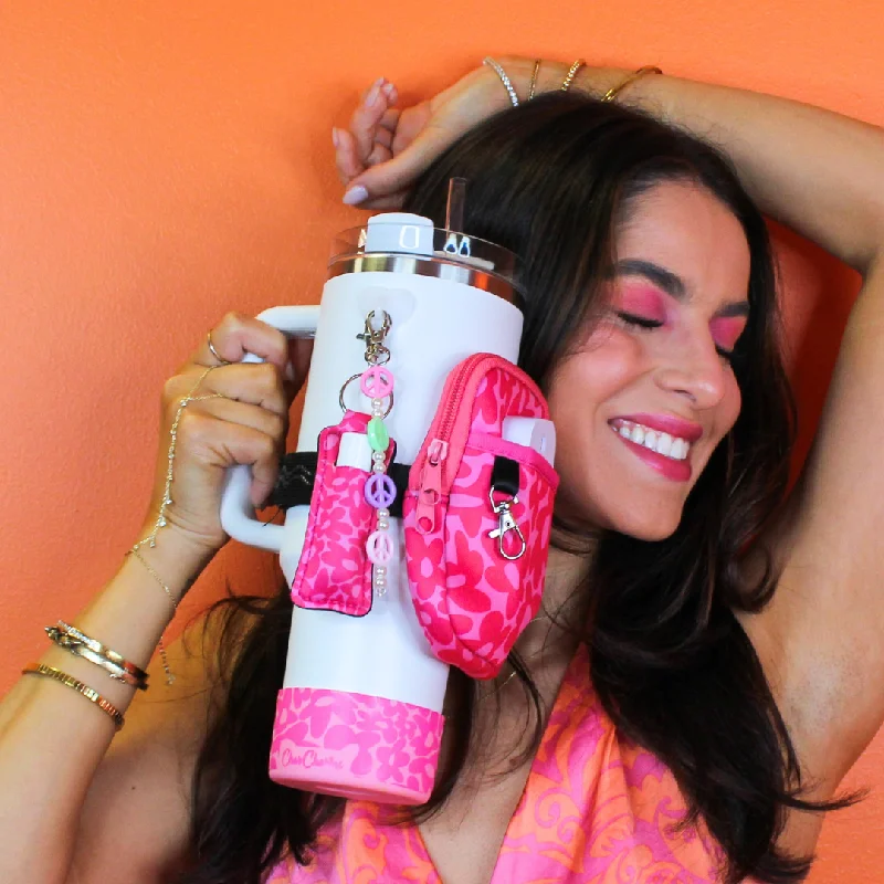 Drinkware Offers Pink Flower Bottle Boot